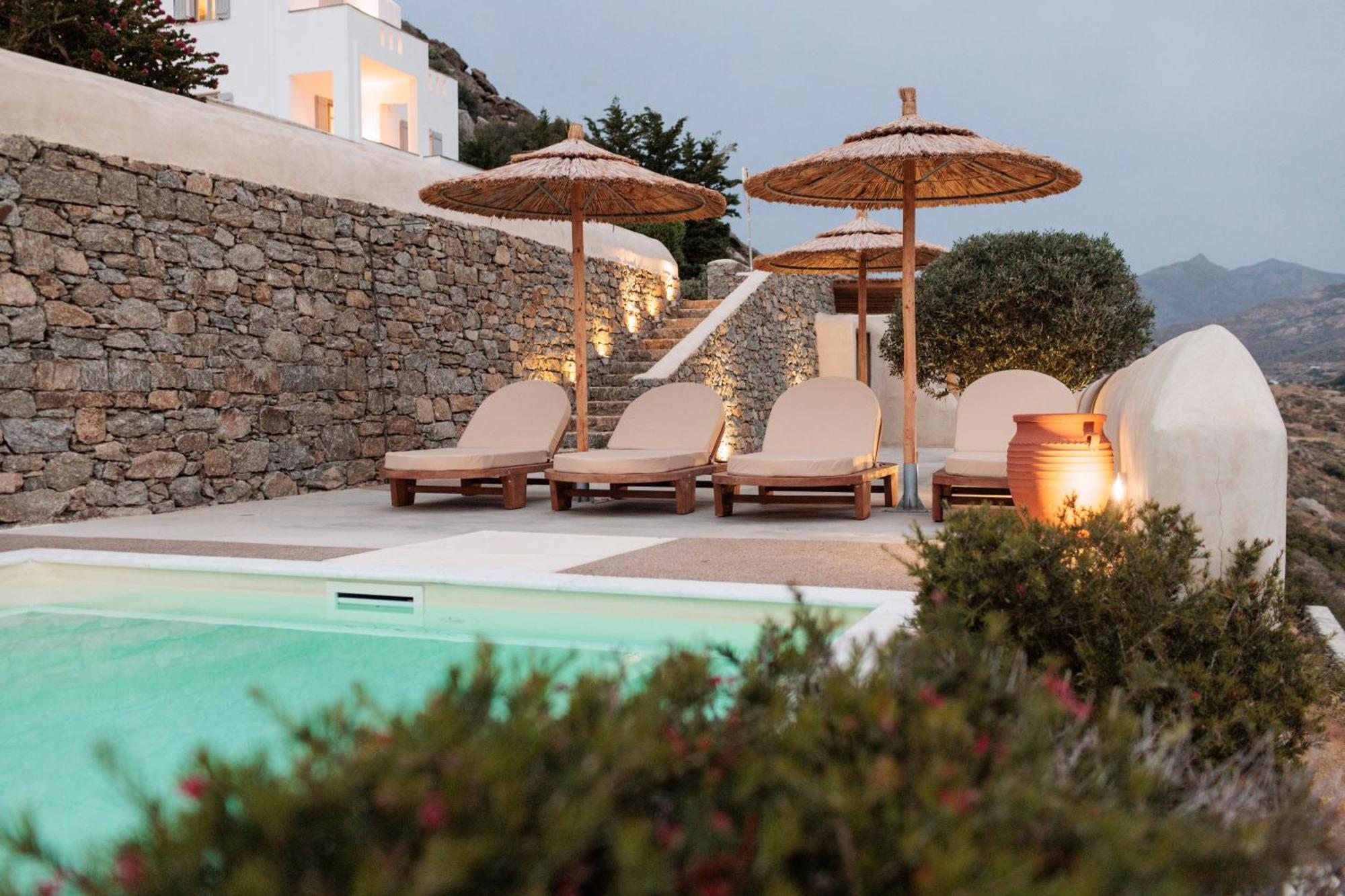 Halcyon Suites And Villas Naxos Agios Thaleleos 外观 照片